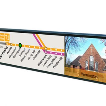 ultrawide stretched bar lcd monitor and lcd display