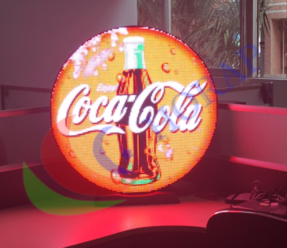 waterproof round led sign for shop logo